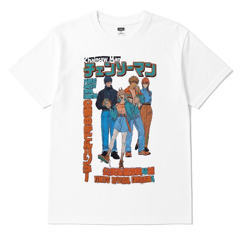 Chainsaw Man Group Casual T-shirt