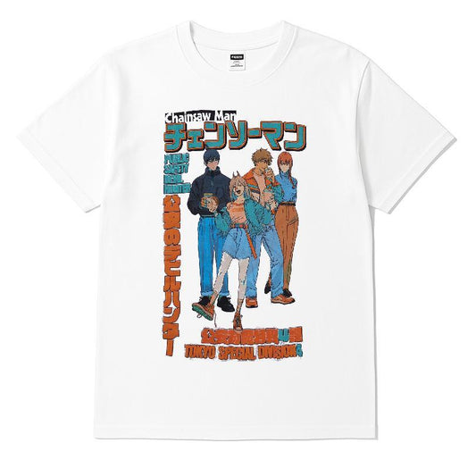 Chainsaw Man Group Casual T-shirt