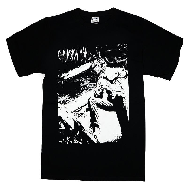 Chainsaw Man Jumbo Denji Black & White T-shirt