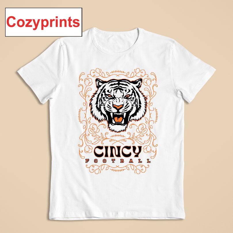 Cincy Football Tiger Pinstripe T-shirt