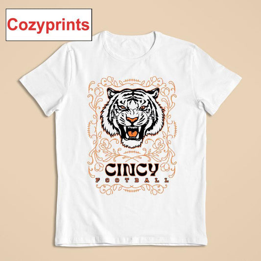 Cincy Football Tiger Pinstripe T-shirt