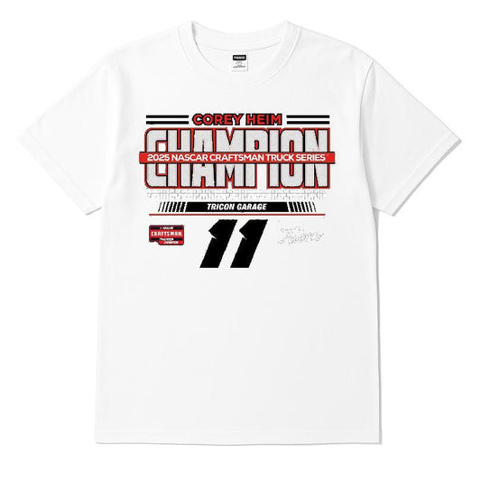 Corey Heim Checkered Flag Sports 2025 Nascar Craftsman Truck Series Champion T-shirt