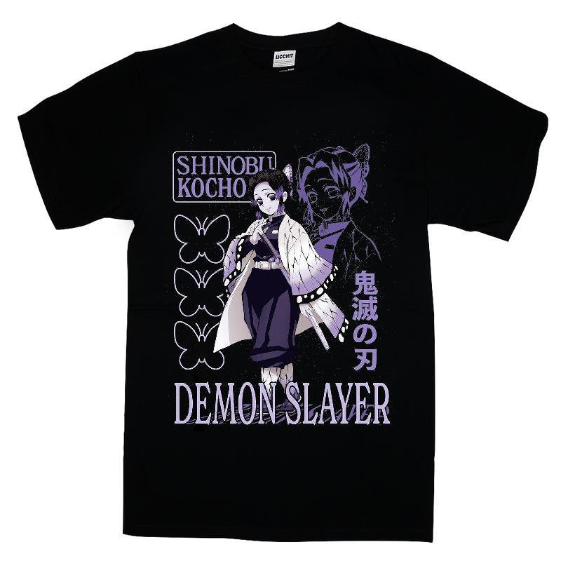 Demon Slayer Kimetsu No Yaiba Shinobu Kocho Butterflies T-shirt