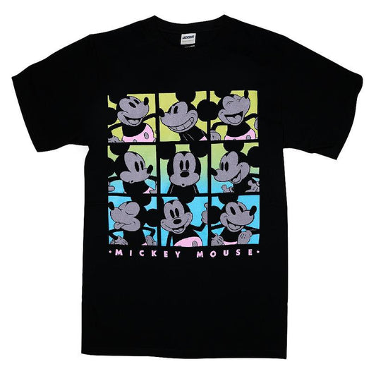 Disney Mickey Mouse Tonal Neon Grid T-shirt