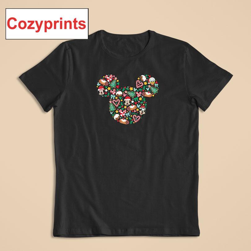 Disney Mickey Silhouette Christmas T-shirt