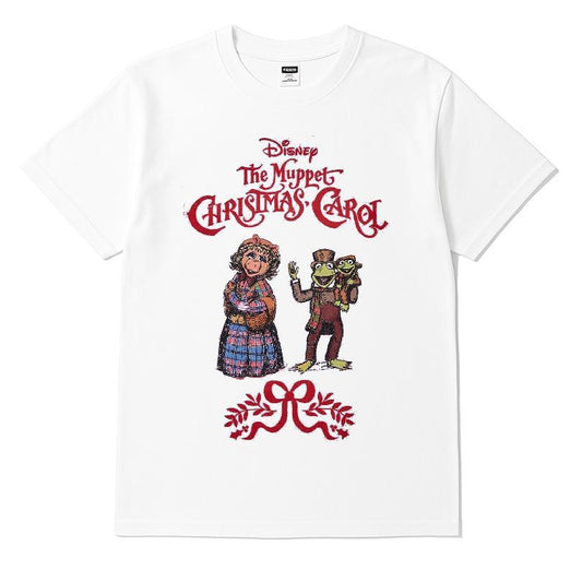 Disney The Muppet Christmas Carol Kermit Frog, Miss Piggy and Robin Frog T-shirt