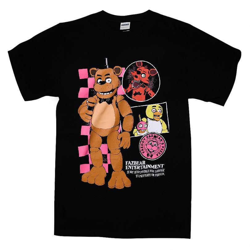 Five Nights At Freddy's Checkered Character T-shirt