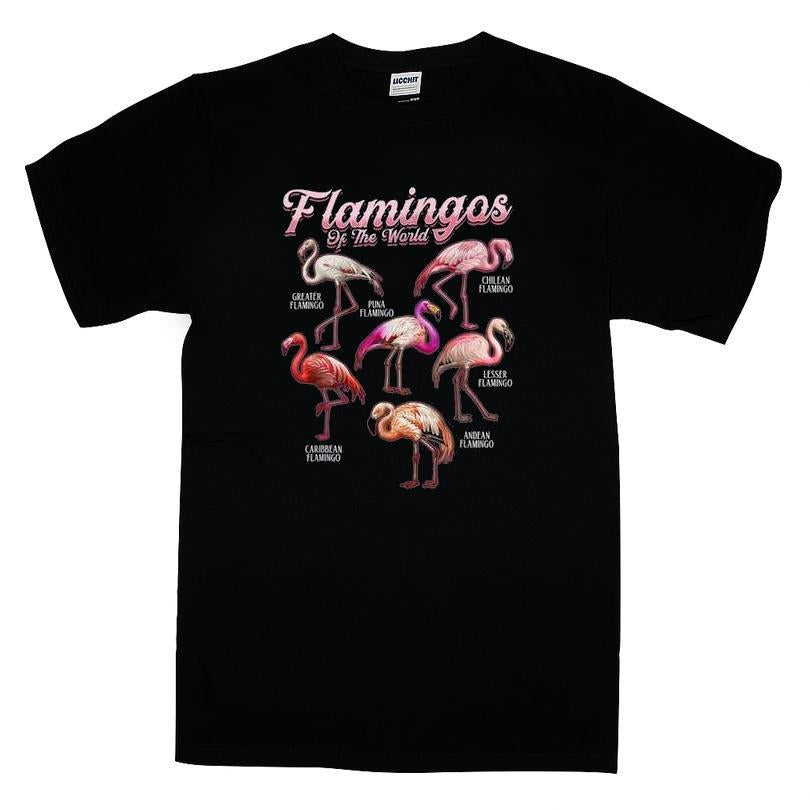 Flamingo Girls Boys Flamingos Of The World T-shirt
