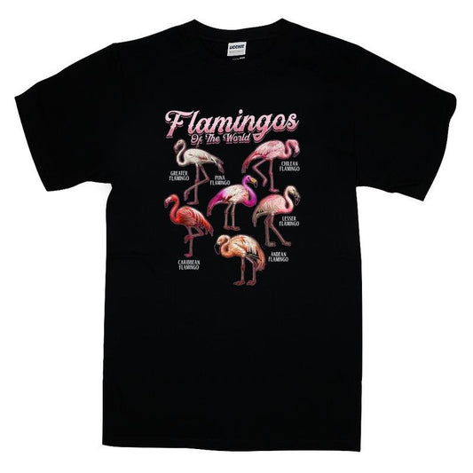 Flamingo Girls Boys Flamingos Of The World T-shirt