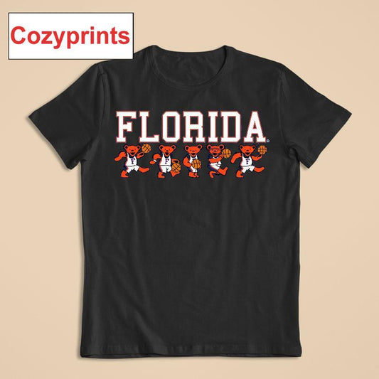 Florida X Grateful Dead Basketball Bears T-shirt