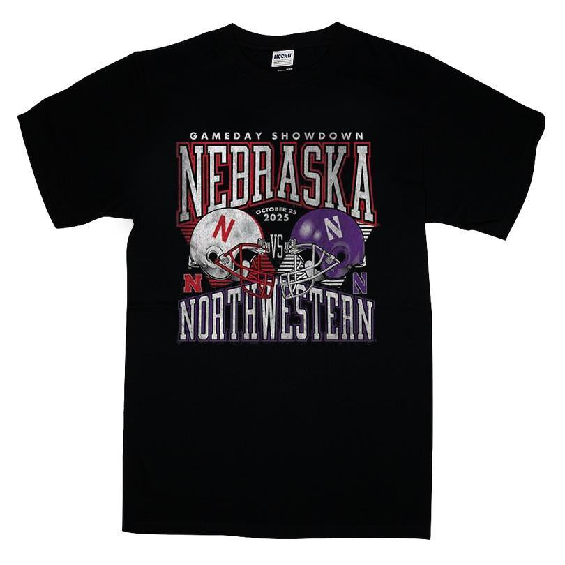 Gameday Showdown Nebraska Cornhuskers Vs Northwestern Wildcats T-shirt