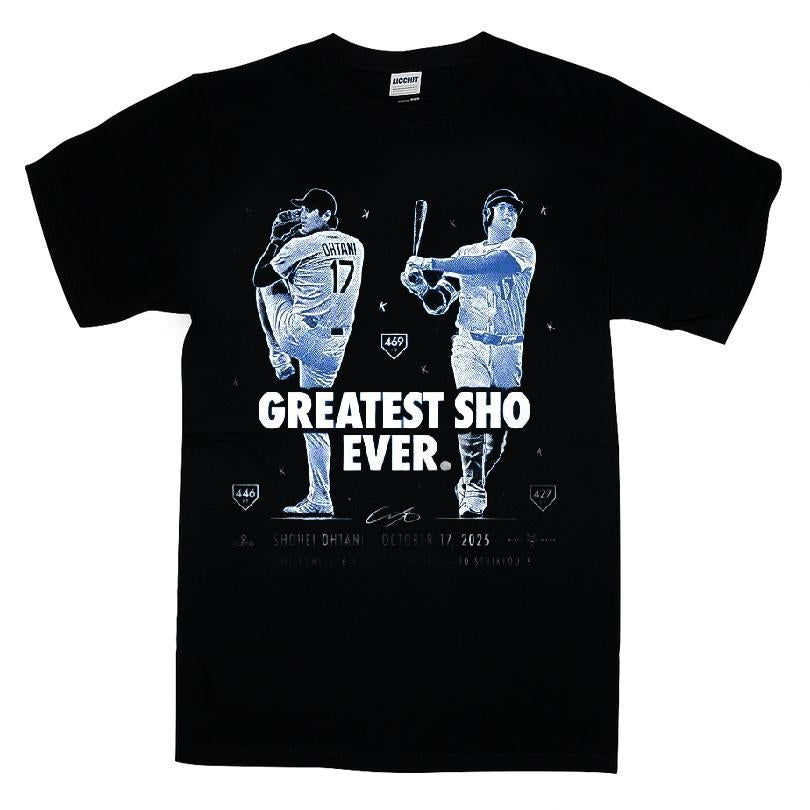 Greatest Sho Ever Shohei Ohtani Los Angeles Baseball 3 Home Runs 6 Shutout Innings 10 Strikeouts October 17, 2025 Mlbpa T-shirt