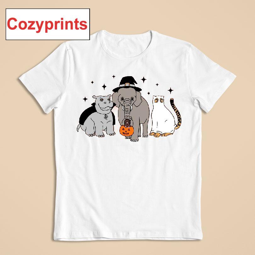 Hallzooween 2025 Hippo Elephant Cat Costumes Shirt