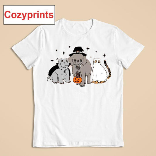 Hallzooween 2025 Hippo Elephant Cat Costumes Shirt