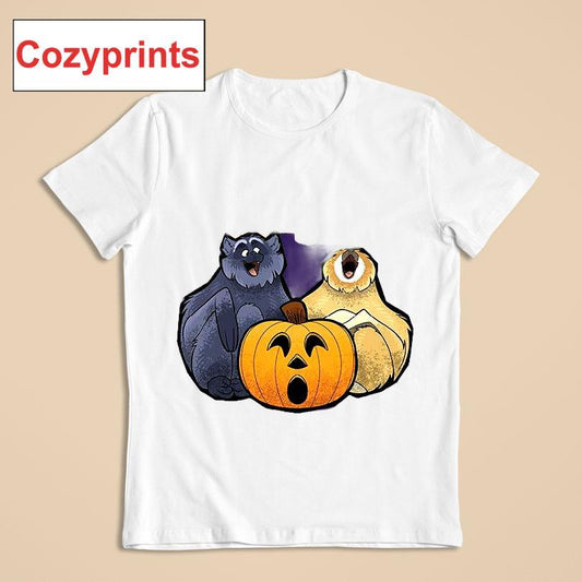 Happy Howl-oween Gibbons Purple Shirt