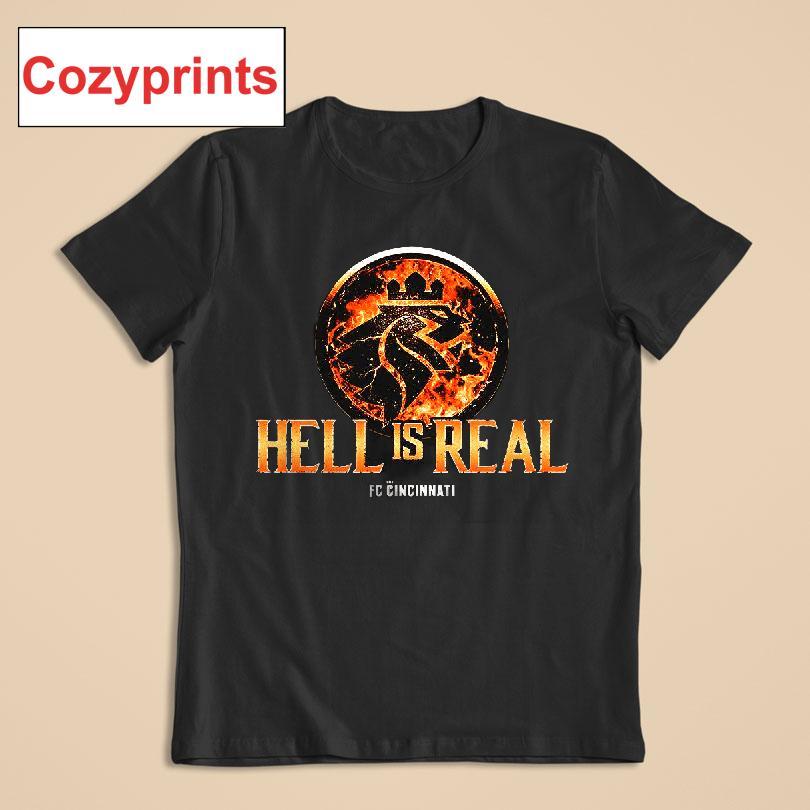 Hell Is Real Kombat Orange Flame T-shirt