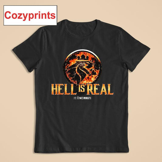 Hell Is Real Kombat Orange Flame T-shirt