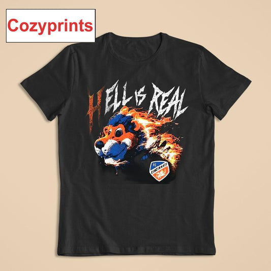 Hell Is Real Retro Flame T-shirt