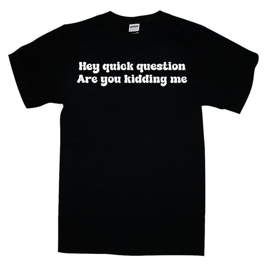 Hey Quick Question Are You Kidding Me T-shirt