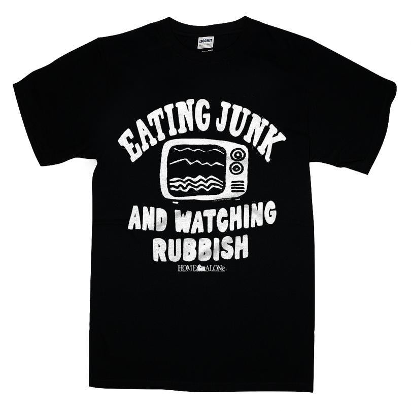 Home Alone Eating Junk And Watching Rubbish T-shirt