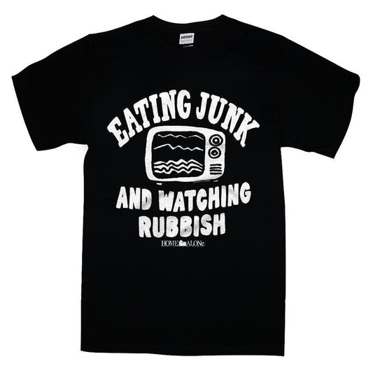 Home Alone Eating Junk And Watching Rubbish T-shirt
