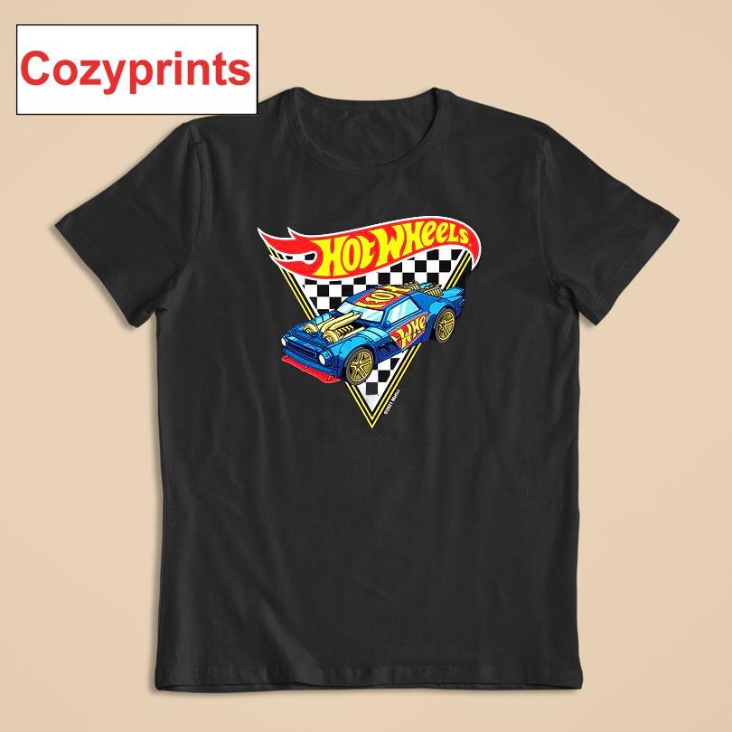Hot Wheels Checkered Triangle Flag T-shirt