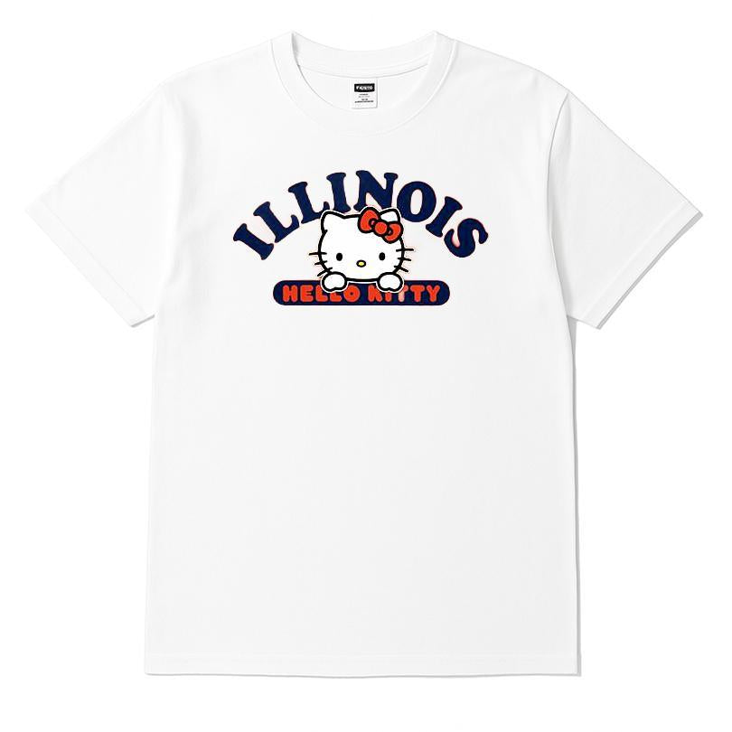 Illinois Fighting Illini Hello Kitty T-shirt