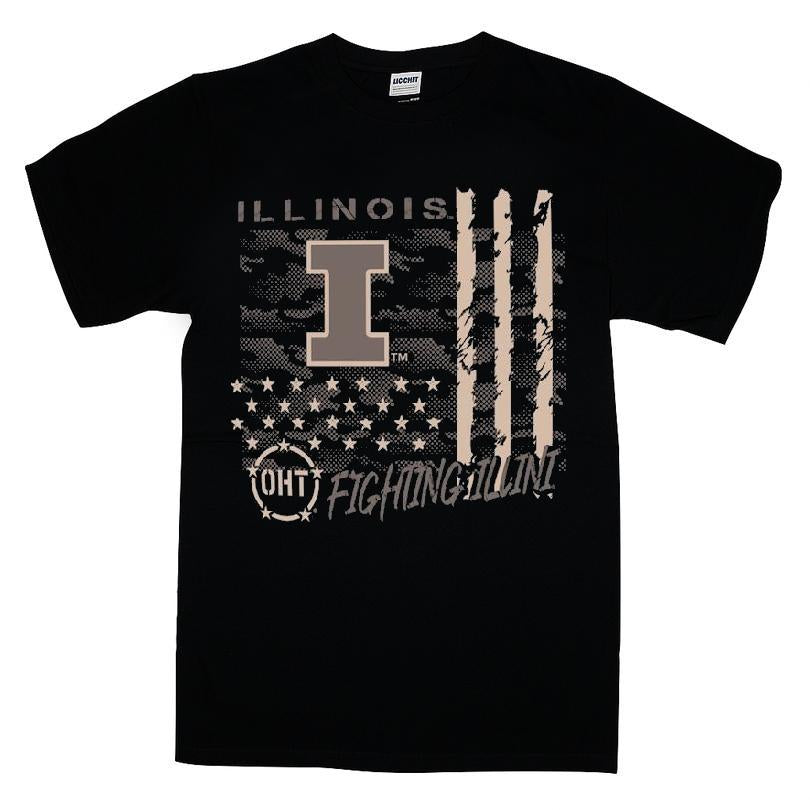 Illinois Fighting Illini OHT Camo Overlay T-shirt