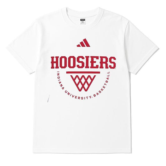 Indiana Hoosiers Adidas Basketball Practice Net Arch Pregame T-shirt
