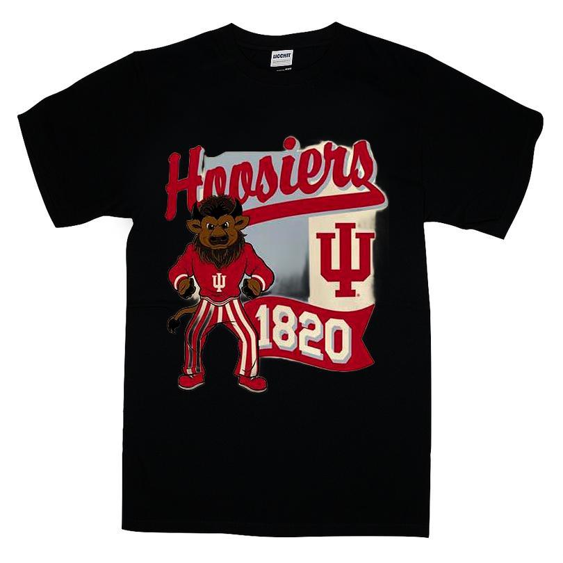 Indiana Hoosiers State Wide Script Mascot T-shirt