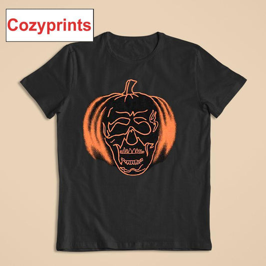 Jack-o'-lantern Outline Halloween T-shirt