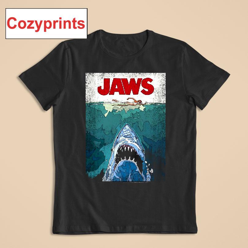 Jaws 50th Anniversary Poster Vector T-shirt