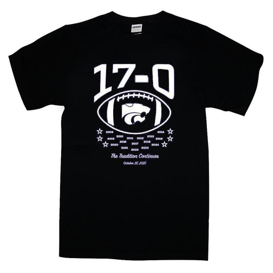 K-state Wildcats Football 17-0 Vs Kansas The Tradition Continues T-shirt