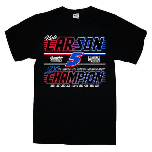 Kyle Larson Hendrick Motorsports Team Collection Two-Time NASCAR Cup Series Champion Car T-shirt