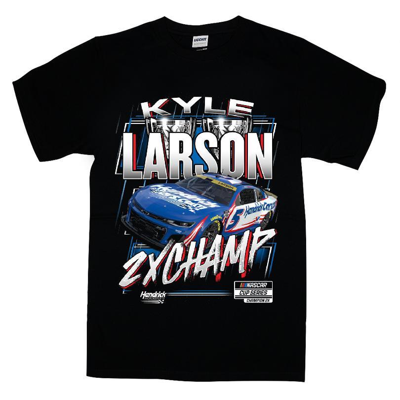 Kyle Larson Hendrick Motorsports Team Collection Two-time Nascar Cup Series Champion Trophy T-shirt