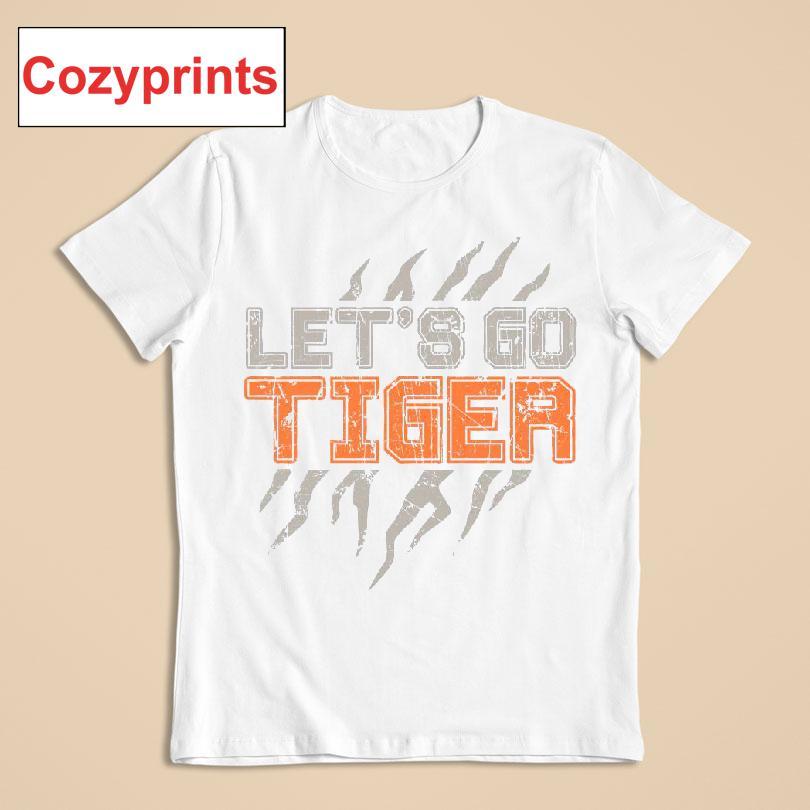 Let's Go Tiger Block Stripes T-shirt