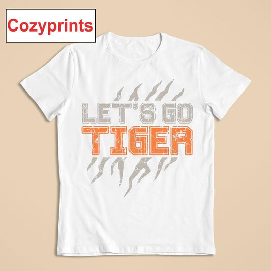Let's Go Tiger Block Stripes T-shirt