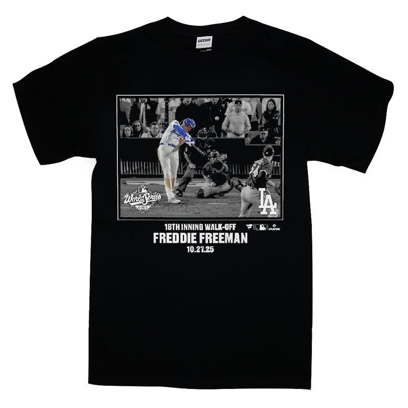 Los Angeles Dodgers Freddie Freeman Black Postseason Moments T-shirt