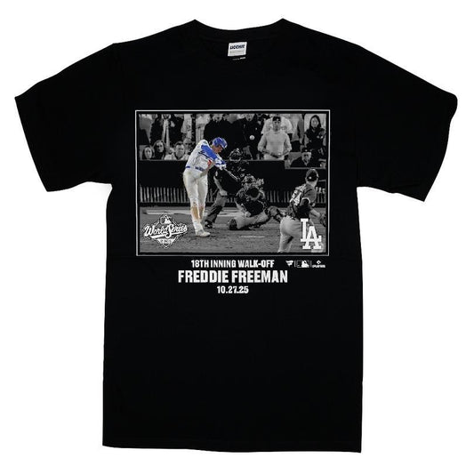 Los Angeles Dodgers Freddie Freeman Black Postseason Moments T-shirt