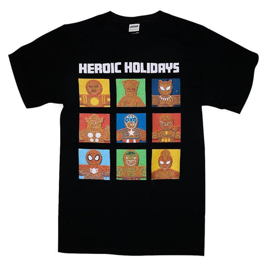 Marvel Avengers Gingerbread Cookie Heroic Holiday T-shirt