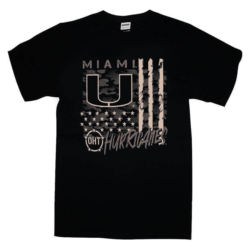 Miami Hurricanes Oht Camo Overlay T-shirt