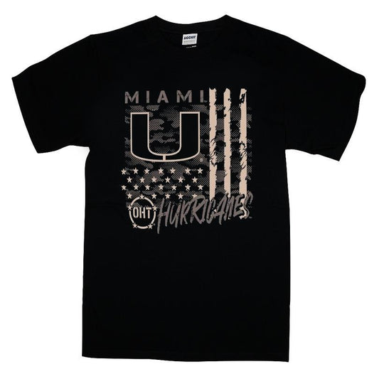 Miami Hurricanes Oht Camo Overlay T-shirt