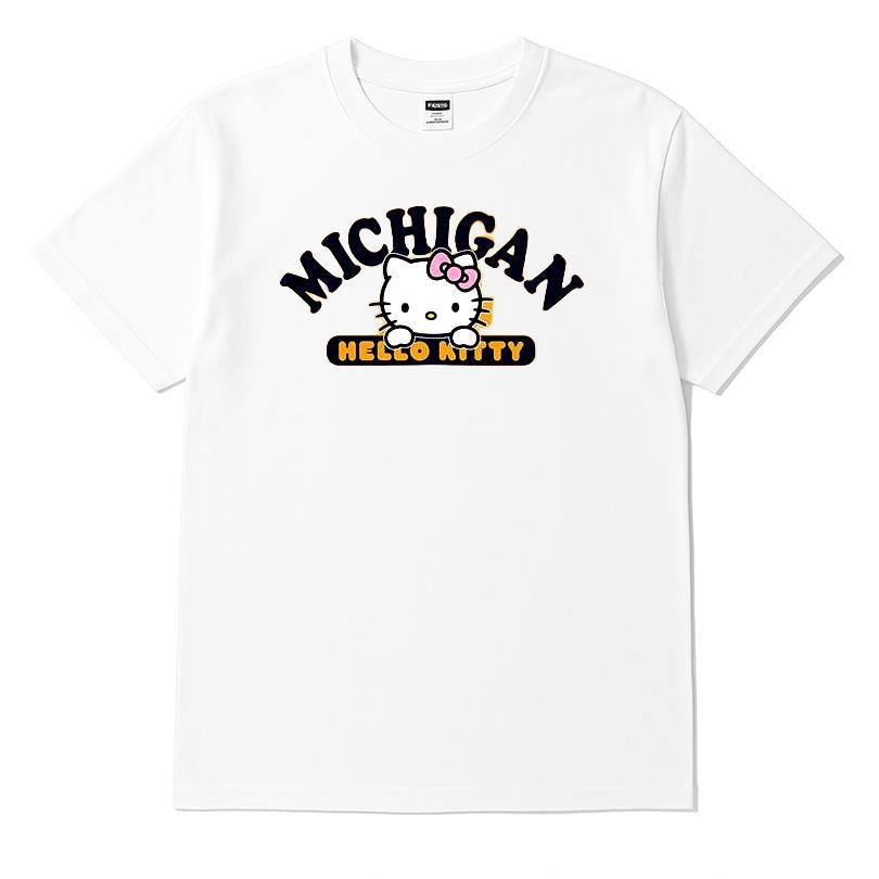Michigan Wolverines Hello Kitty T-shirt