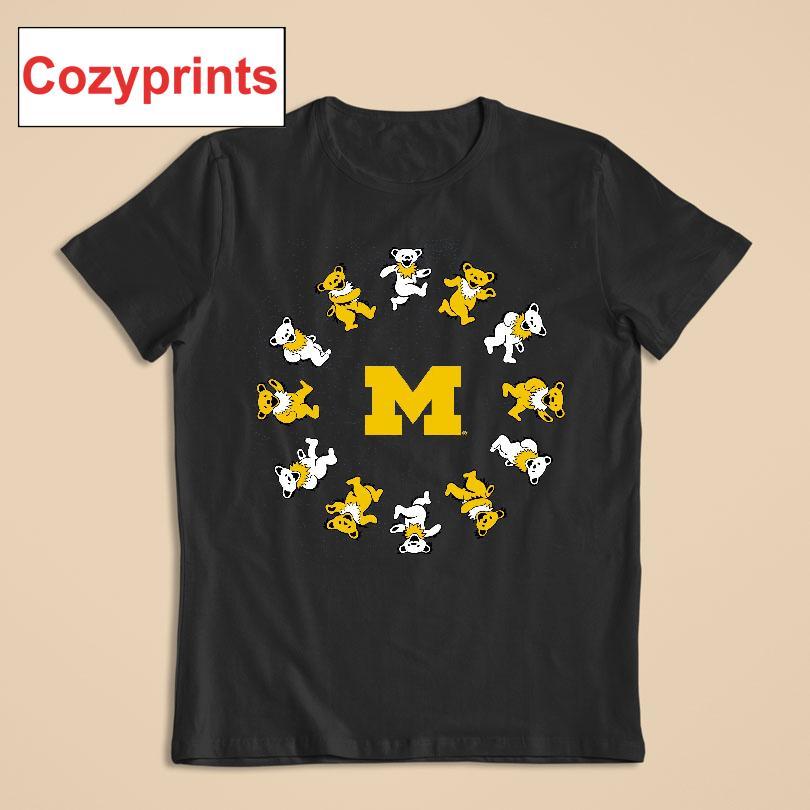 Michigan X Grateful Dead Circle Bears T-shirt