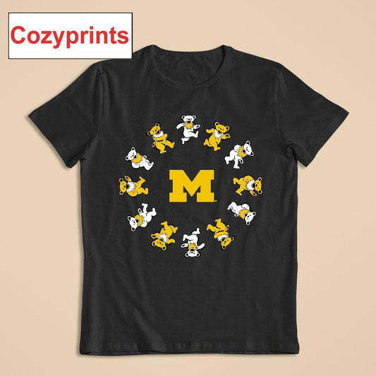 Michigan X Grateful Dead Circle Bears T-shirt