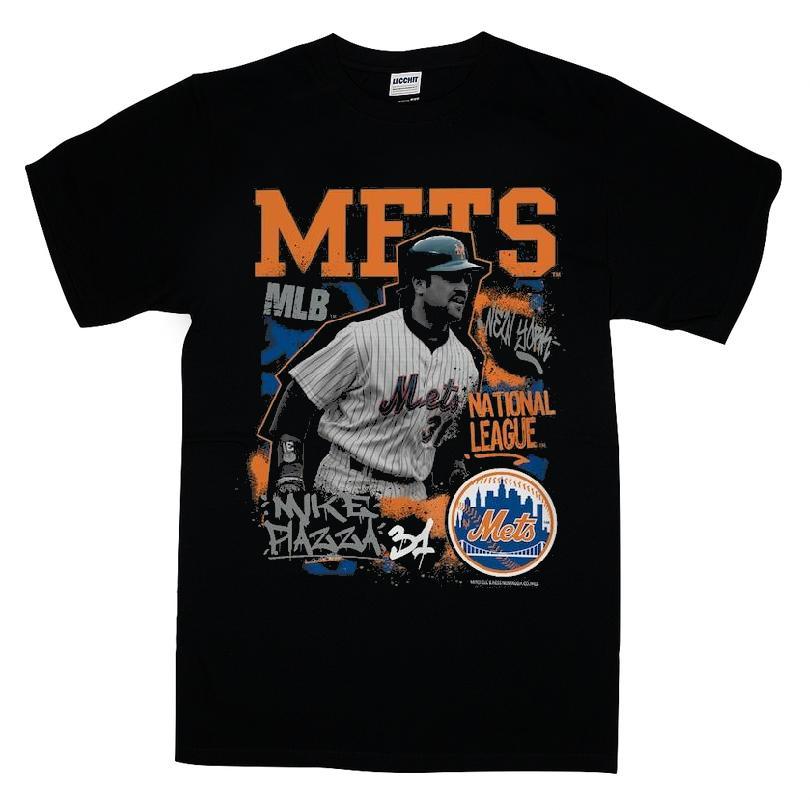 Mike Piazza Black New York Mets National League Mlb Shirt