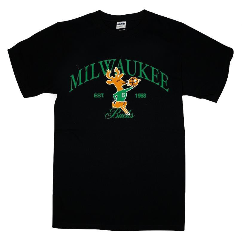 Milwaukee Bucks 1968-1992 Hardwood T-shirt