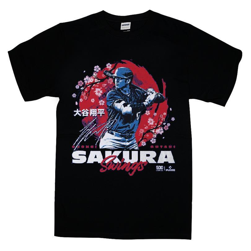 MLB Shohei Ohtani Los Angeles D Cherry Blossoms WHT T-shirt