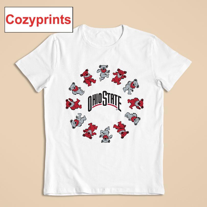 Ohio State University X Grateful Dead Circle Bears T-shirt