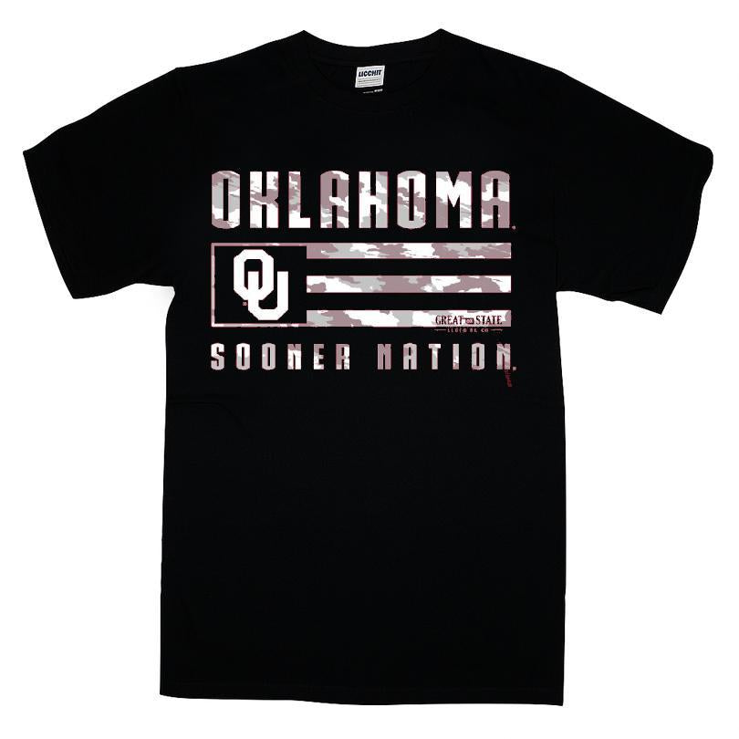 Oklahoma Sooners Nation Banner Flag T-shirt